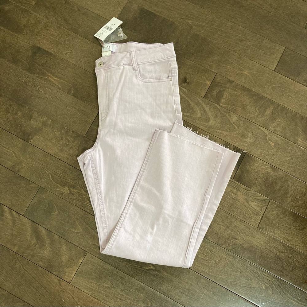 Suzy Shier Size 13 Light Lilac Bootcut Jeans Inseam 24 NWT